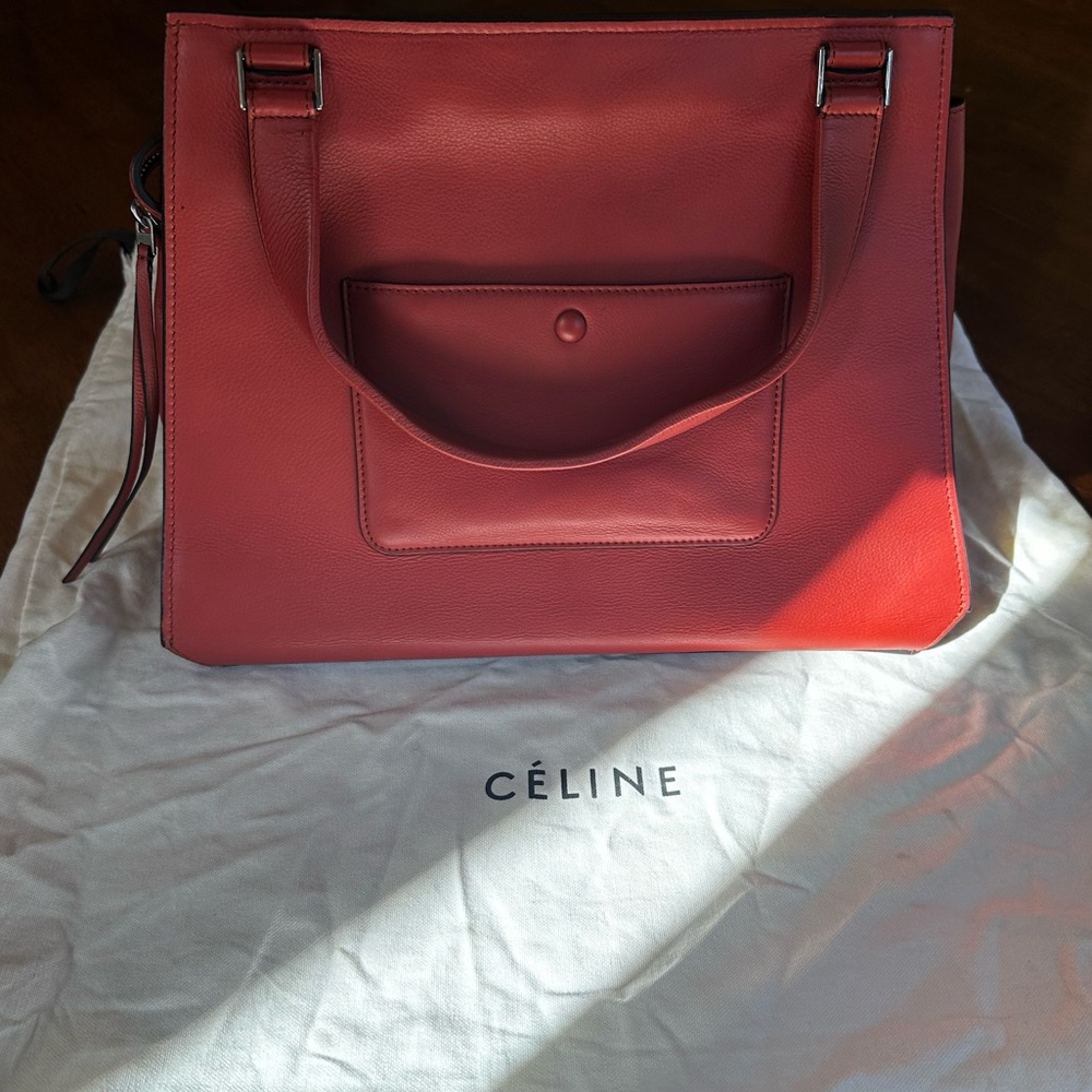 Celine Edge Leather Handbag (never carried) - Picture 3 of 9